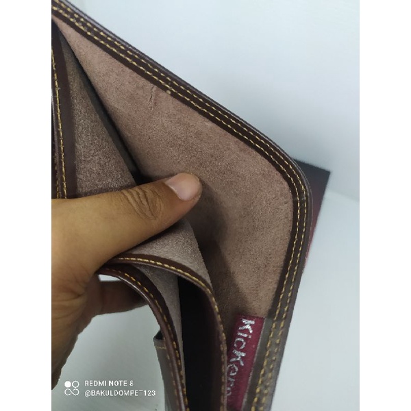 Dompet Pria Full Kulit Sapi Asli Lk Berdiri 13 Slot Kartu EMBOS KICKERS