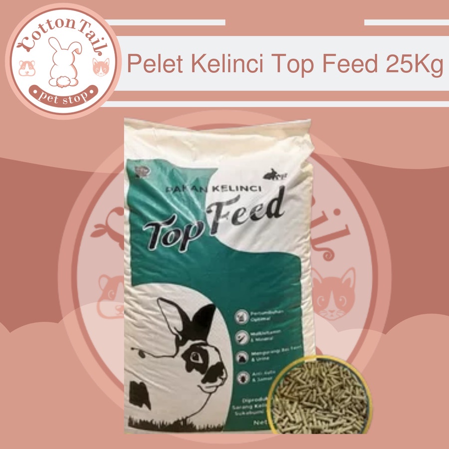 Pelet Kelinci Top Feed 25kg - Makanan Kelinci TopFeed 25 kg EKSPEDISI