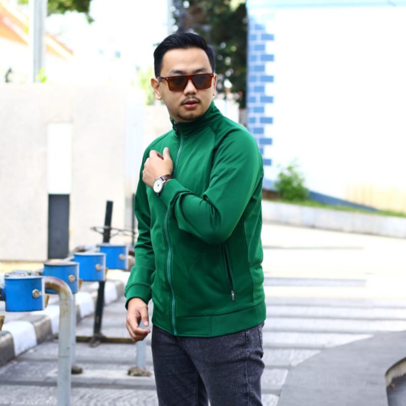 jaket tracktop polos