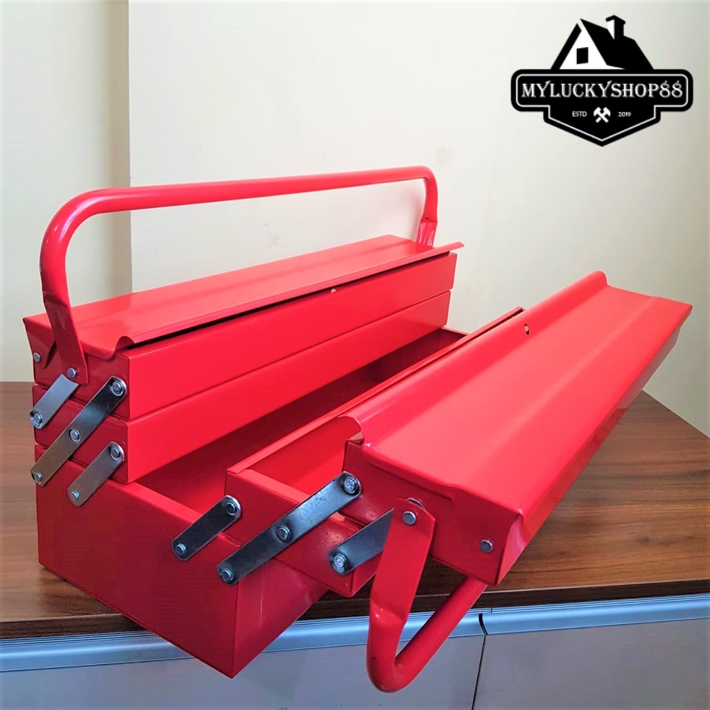 Tool Box Besi 3 Susun - ToolBox Kotak Perkakas dan Peralatan Mancing