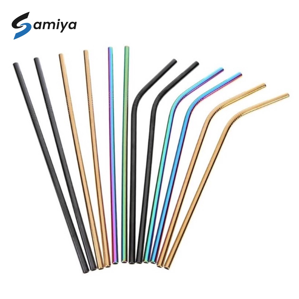 Sedotan stainless warna / stainless straw