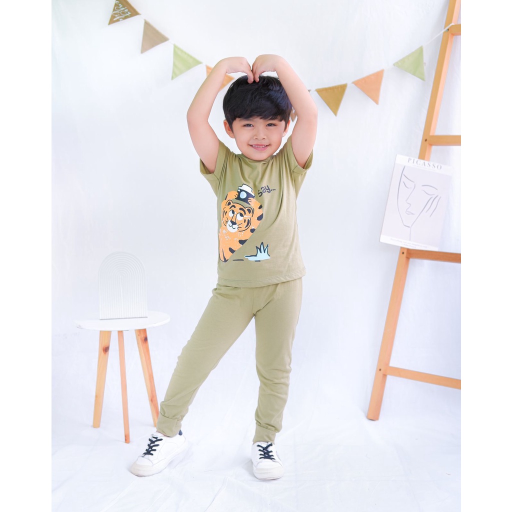 Setelan Anak Boboho Unisex Original Lucuna Pajamas Kaos Super Premium