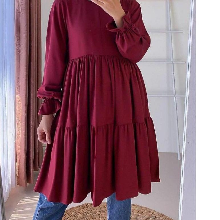 IL - ATASAN MUSLIM WANITA JUMBO | SORAYA TUNIK POLOS JUMBO WANITA MUSLIM