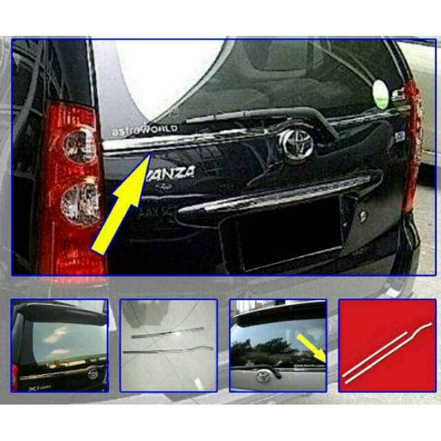 List kaca belakang avanza xenia