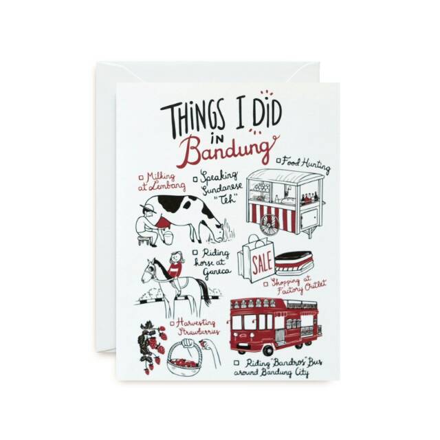 

Things I did in Bandung card