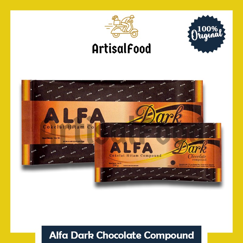 

cokelat ALFA DARK 500gr coklat batang compound