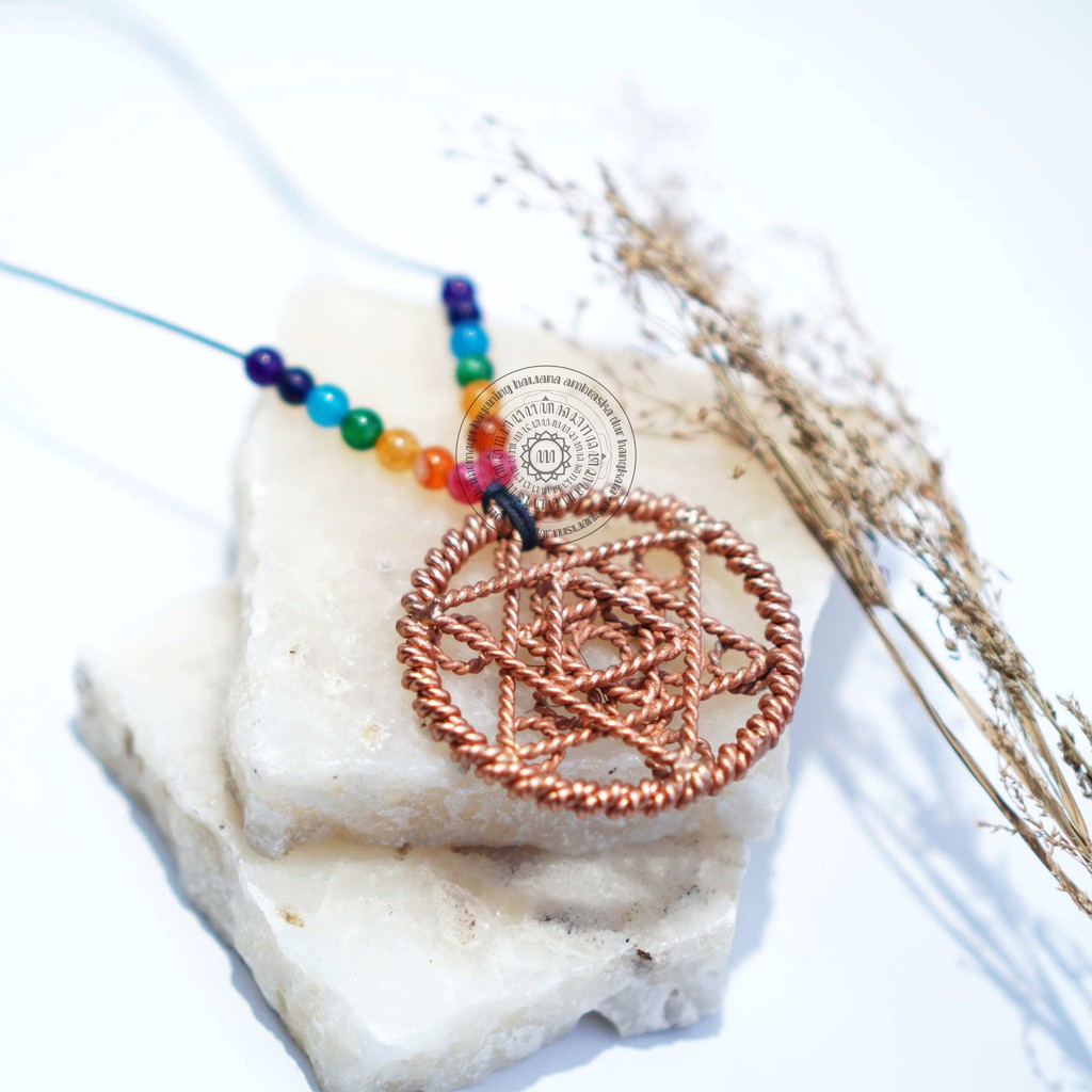 Fruit Of Life 13 Circles - Metatron Tensor Ring Pendant