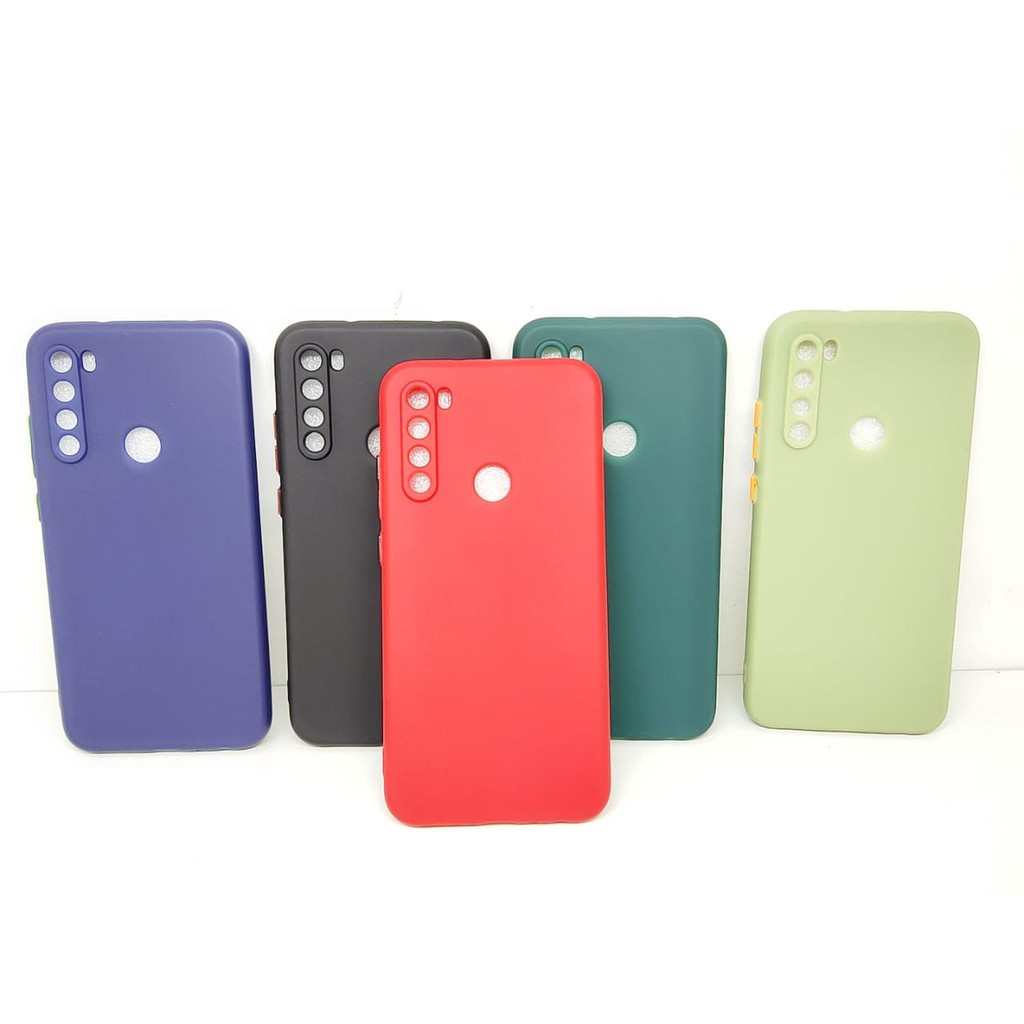 SMPC TPU Candy Redmi Note 8 6.3 inchi SoftCase Macaron Protection Camera Tombol Warna