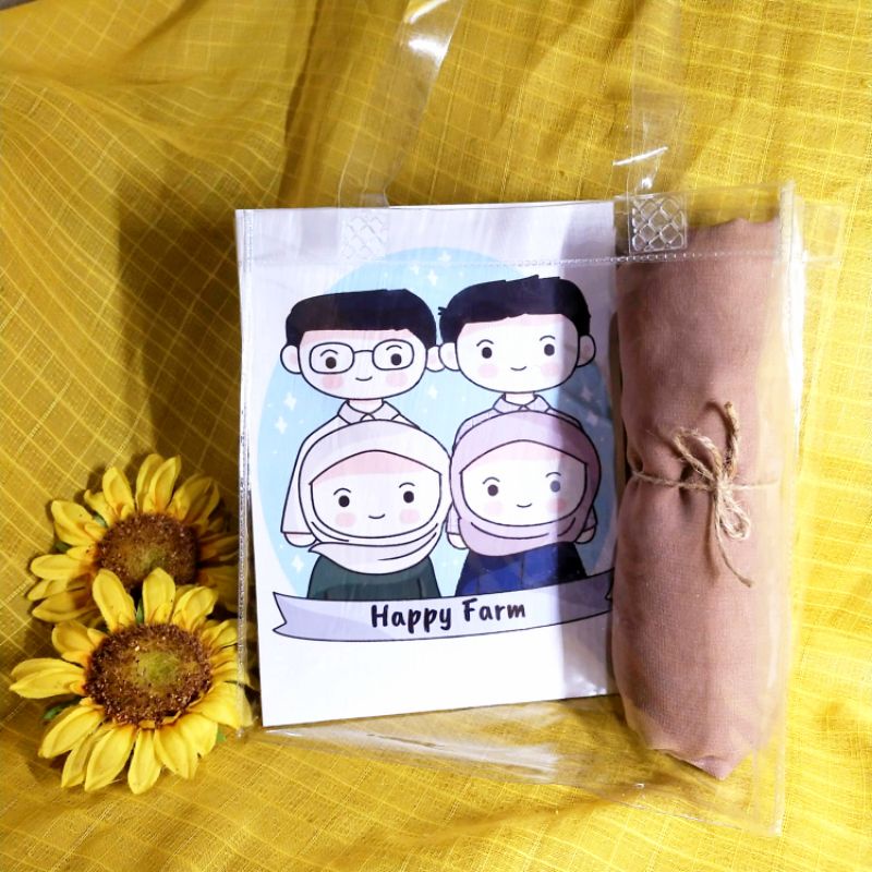 

Hampers tas / print foto papan / kado / set kerudung hadiah wisuda