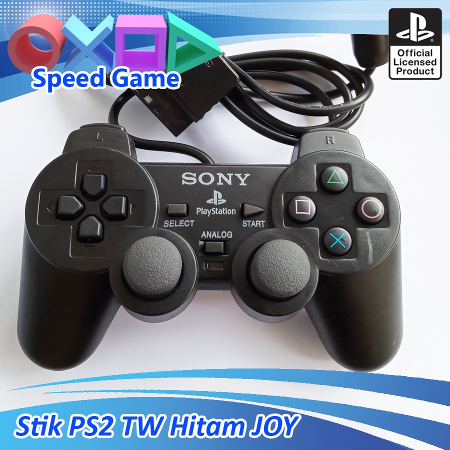 Stik Stick PS PS 2 TW Hitam MEREK ELITE stik ps2/stik ps// joystick stik PlayStation/stik getar merek ELITE