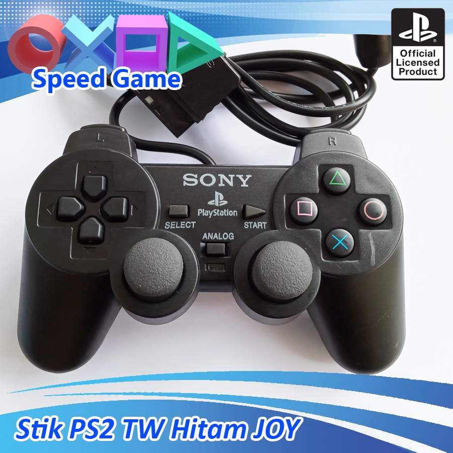 Stick Stik PS2 PS 2 TW Hitam ELITE stik ps2 ps stik PlayStation/stik getar merek ELITE