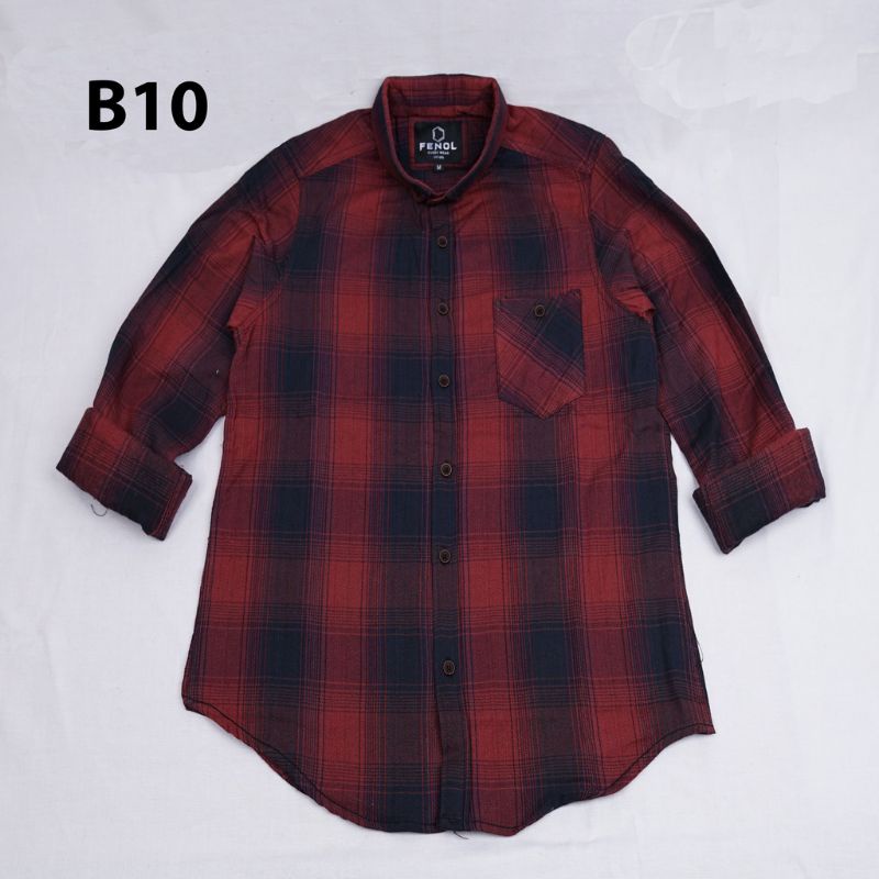 Baju Kemeja Pria Lengan Panjang Flanel