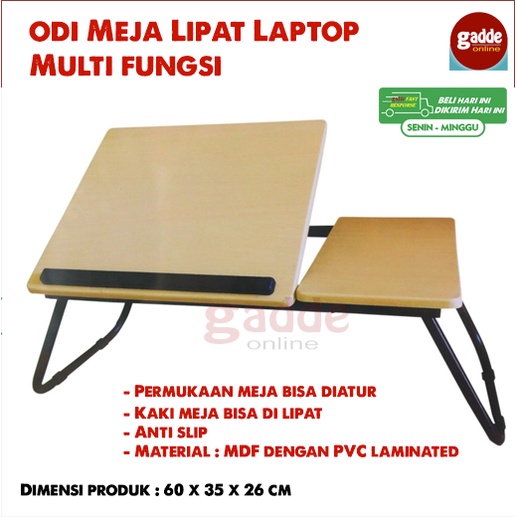 Meja lipat laptop portable premium