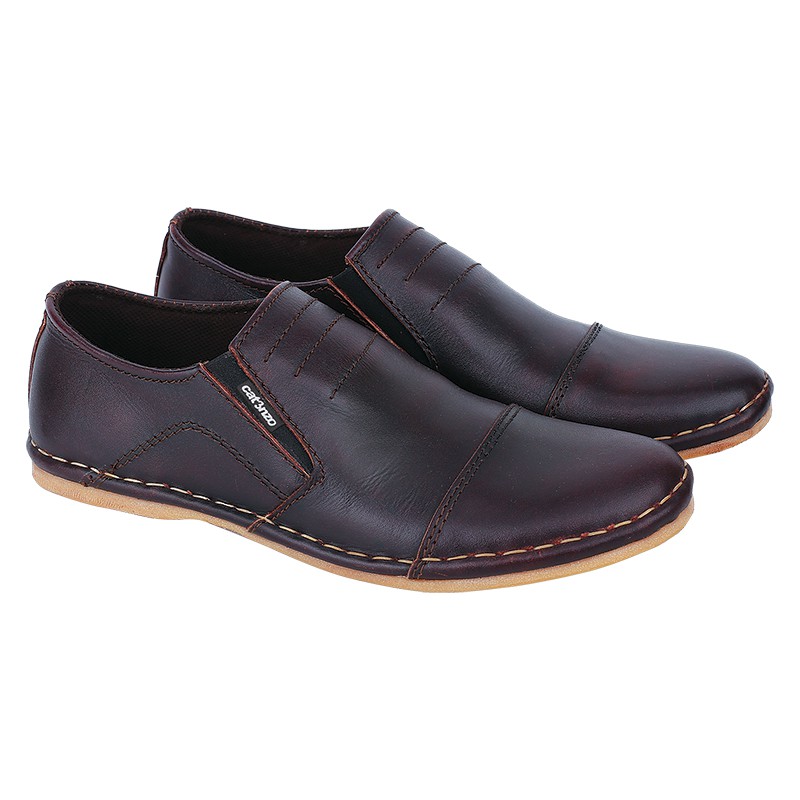 SEPATU KULIT COKLAT SEPATU CASUAL PRIA MPZ202