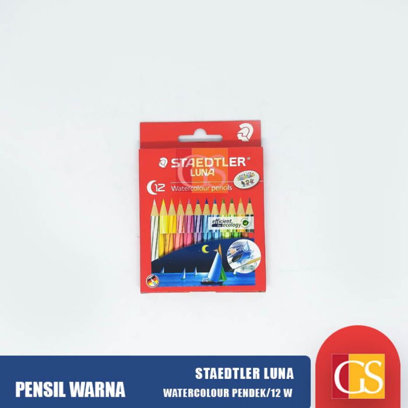 

PENSIL WARNA WATER COLOUR LUNA STAEDTLER 12 WARNA PENDEK