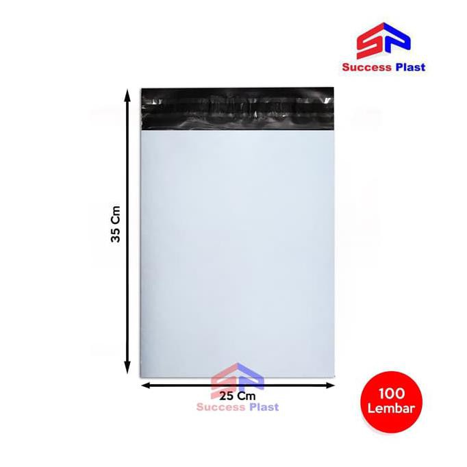 

PROMO TERMURAH PLASTIK PACKING ONLINE SHOP 25 X 35 - POLY MAILER BAGS 100 lbr - PUTIH AP254
