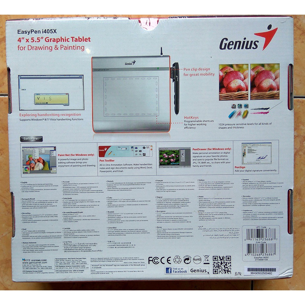 Genius EasyPen i405X 4 x 5.5 inch Pen Stylus Graphic Tablet