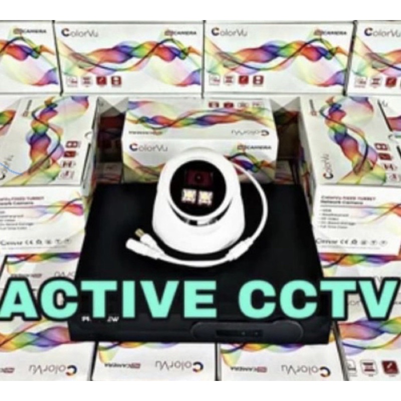 KAMERA INDOOR COLORVU 1080P 2PCS KABEL 25 DAN JACK