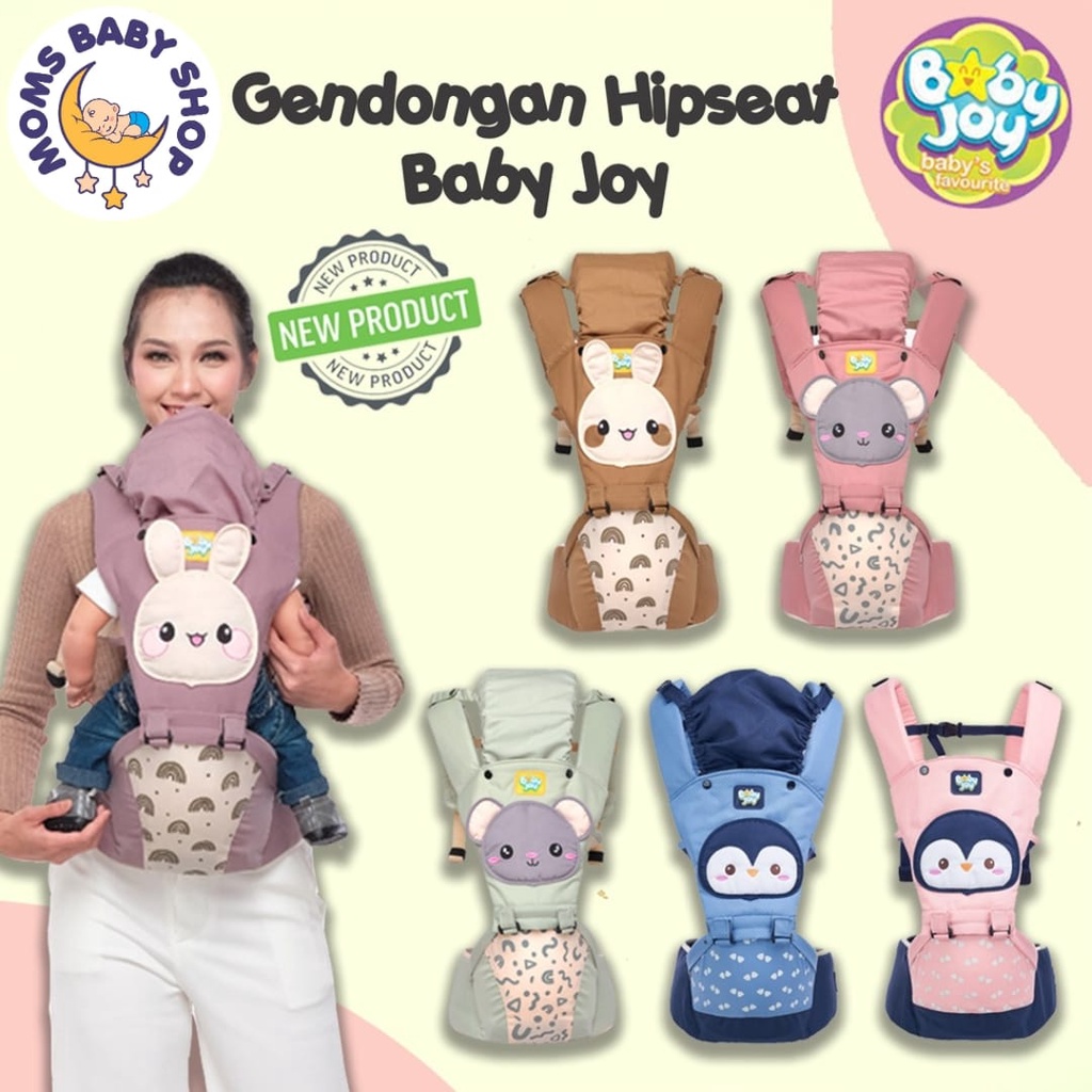 MOMS_ Gendongan Hipseat bayi FLOWER/Snobby/Babyjoy/Omiland/Orion/Alpaca 6 Posisi