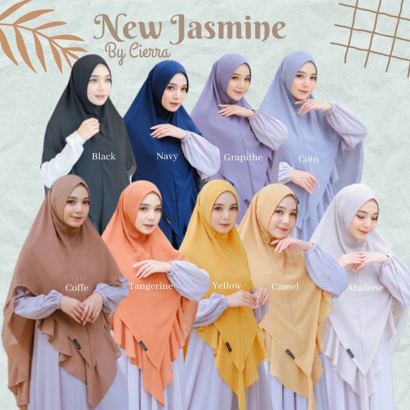 Khimar New Jasmine By Cierra Jilbab Syar'i Dengan Bahan Ceruty