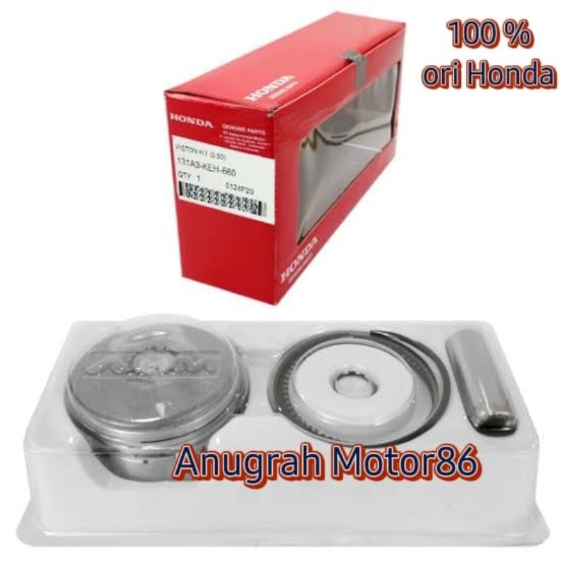 131A3-KEH-660 Piston kit seher ring pen megapro lama primus oversize 50 ori Honda AHM