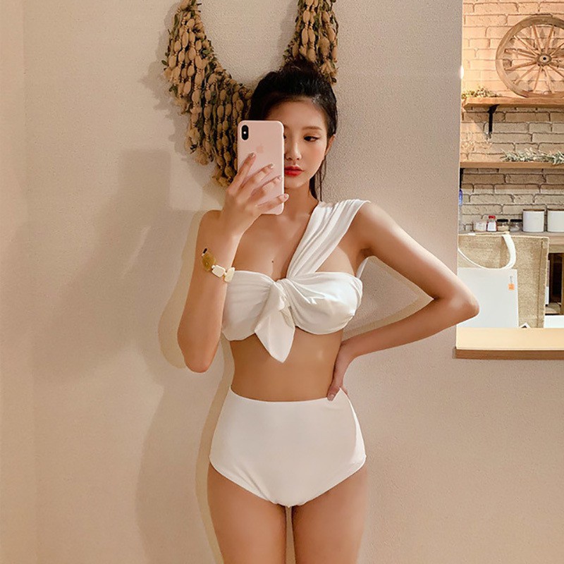 Swimsuit Bikini Baju Renang Wanita Korea Sexy Model One Shoulder Fashion Import High Quality Dalika