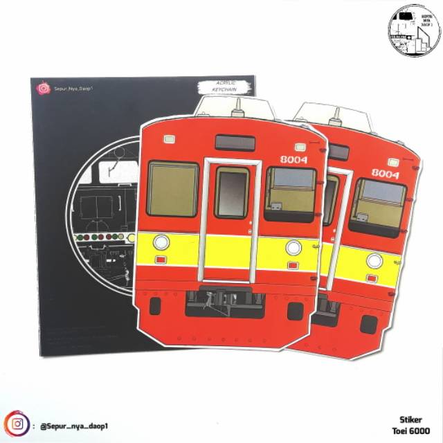 Stiker KRL Tokyu8004