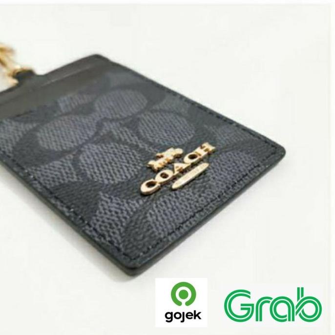 

Name Tag Holder Lanyard Gantungan ID Card Coach Logo Metal