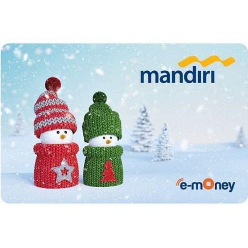 eMoney Spesial Natal Christmas - SNOWMAN /Like Tapcash Flazz eToll or Brizzi