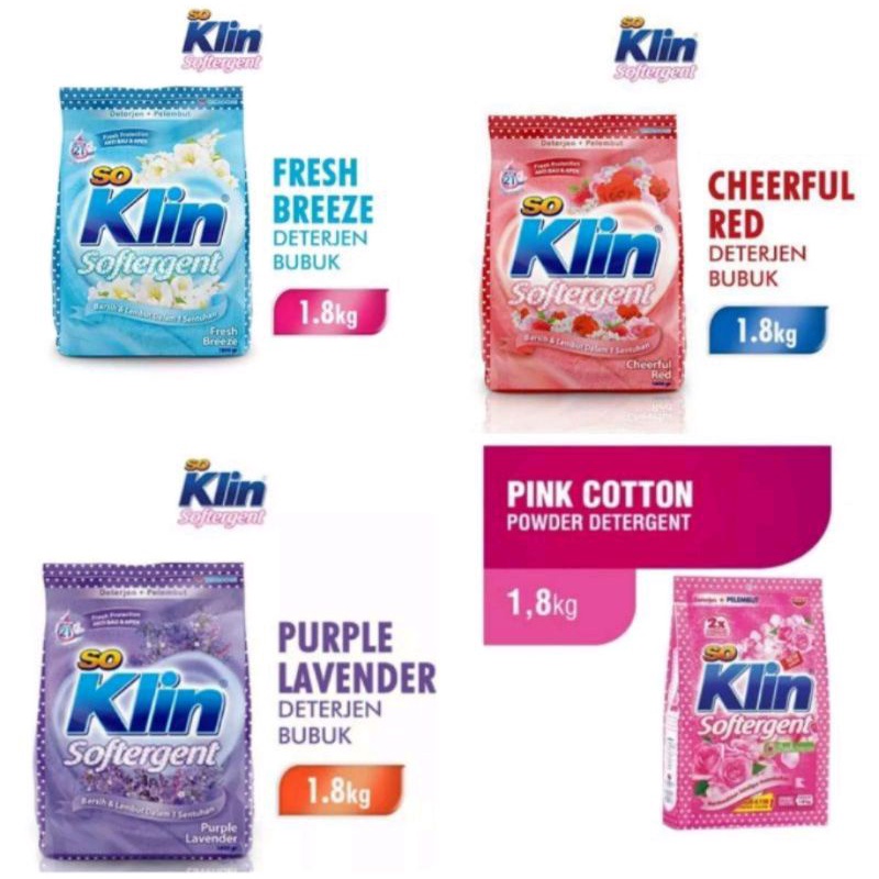 Soklin Softergent detergent bubuk 1.5kg