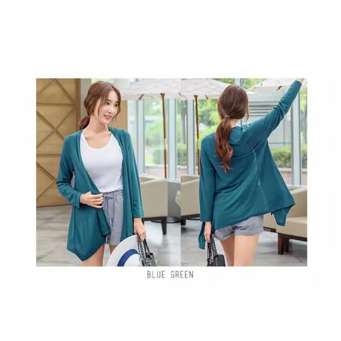 CARDIGAN WANITA BIG SIZE JUMBO XL XXL CARDIGAN KOREA - NAVY, XL TOP FASHION