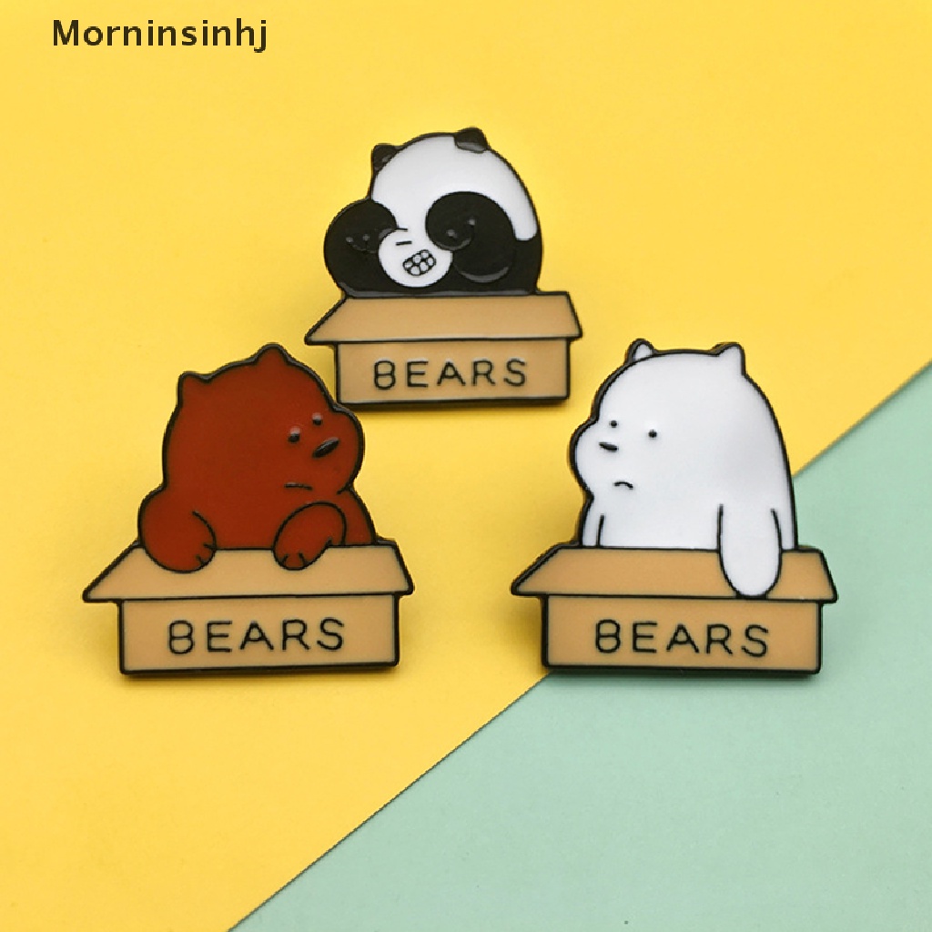 Mornin Panda Kecil Enamel Bros Lencana Pin Tas Kerah Dekorasi Perhiasan Aksesoris id