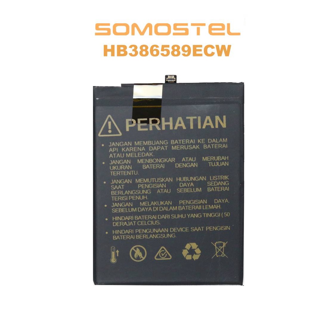 Somostel - HB386589ECW Huawei Honor 8X / Nova 3 / P10 Plus / Mate 20 Lite / Nova 5T / Nova 3B / Nova 4 Batre Batrai Baterai