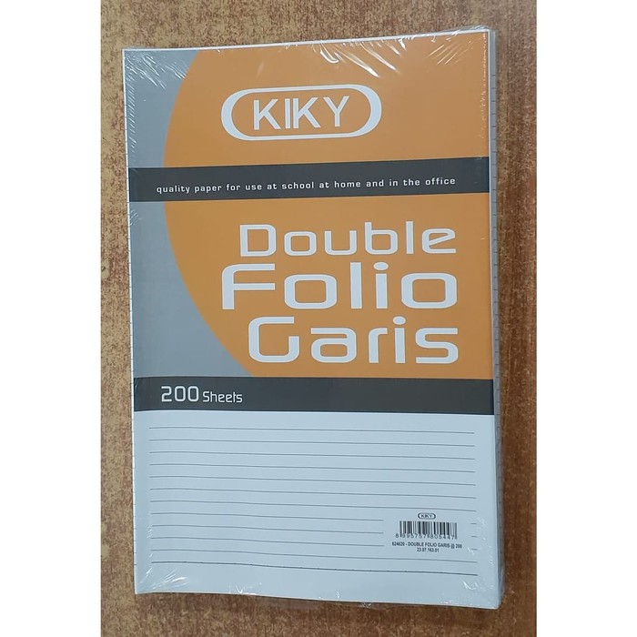 

KERTAS DOUBLE FOLIO GARIS KIKY ISI 200 LEMBAR | ATK