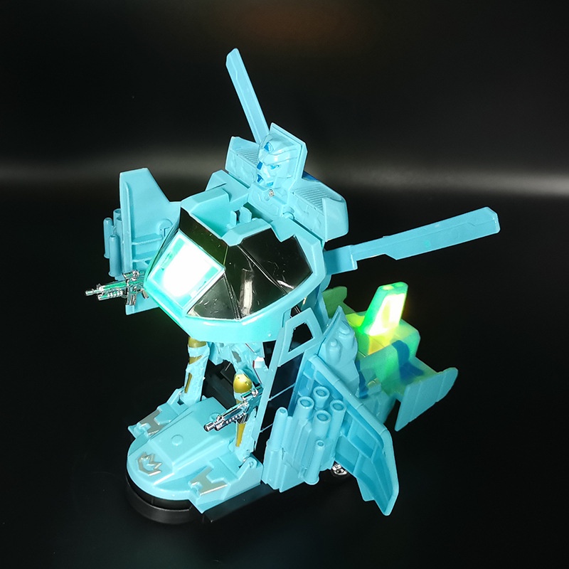 Mainan anak Pesawat Helikopter Transformers Robot  Cocok untuk anak bermain / Terdapat music And Lampu - Fighter