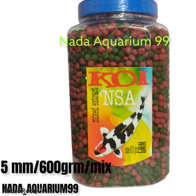 Pelet ikan Koi makanan ikan hias koki koi komet mas / pelet murah ikan koi 5mm/600/mix