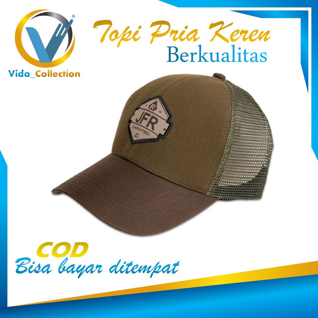 Topi Polocaps Trucker Original Pria Topi Cowok Remaja Dewa Topi jaring original Topi baseball JFR