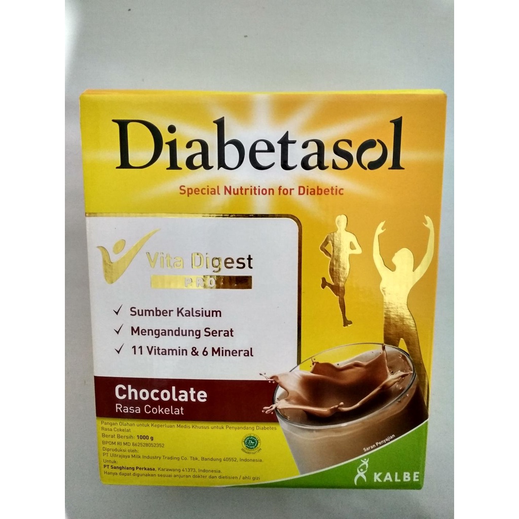 Diabetasol jumbo 1kg atau kemasan baru 950gr COKLAT, VANILA