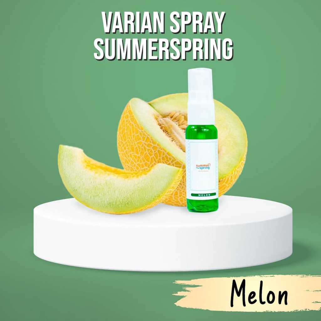 SummerSpring Spray Pengharum Mobil AC Aroma Melon Pewangi Ruangan Kamar Tidur Parfum Kamar Mandi