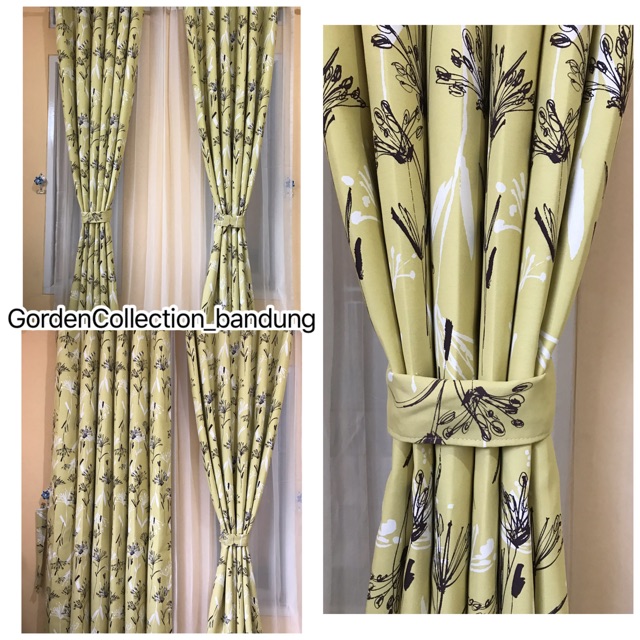 GORDEN BLAZER MOTIF  BAMBU  WARNA KUNING  12 LUBANG SEMOKRING 