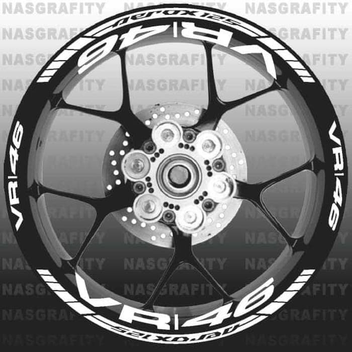 stiker velg VR 46 yamaha aerox 125