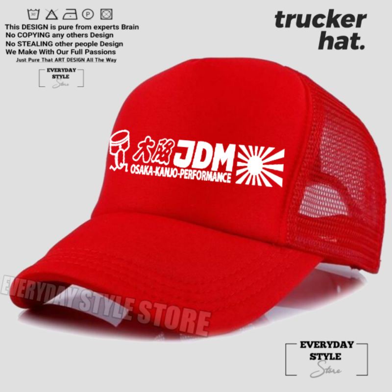 Topi JDM OSAKA KANJO PERFORMANCE Trucker Jaring / Topi JDM