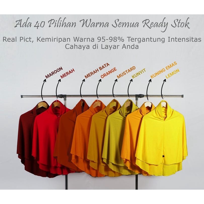 HIJAB BERGO PET/NON PET REMPEL JUMBO