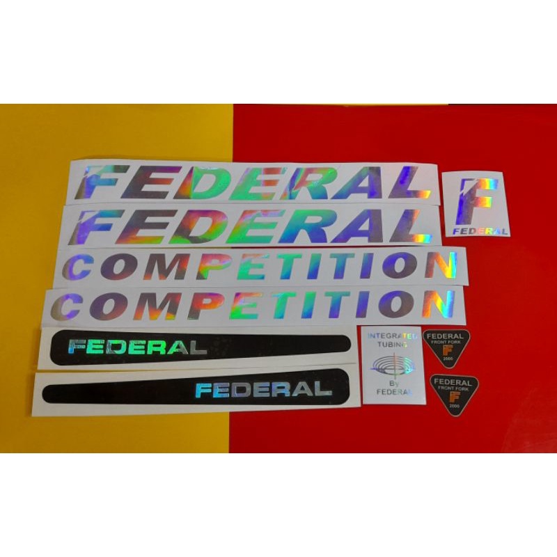 Stiker Sepeda Federal Competition Hologram