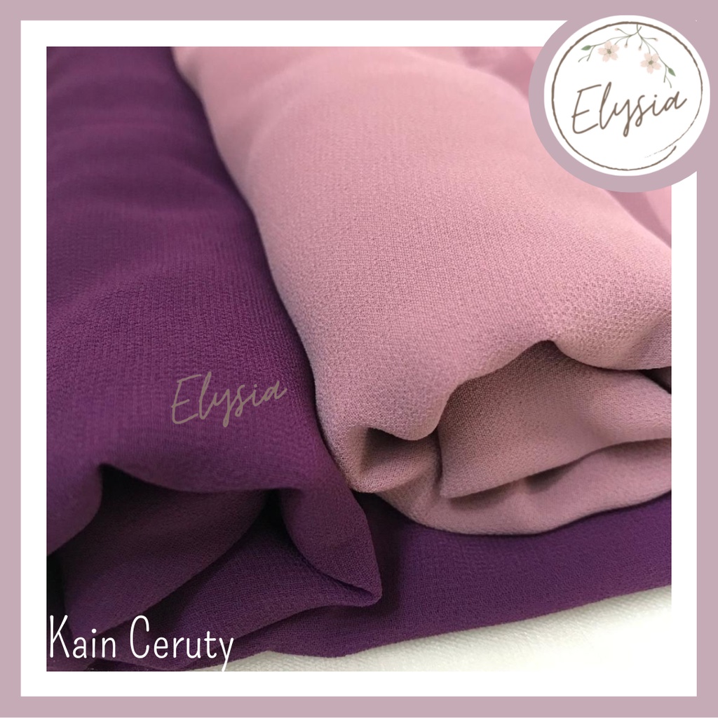 ✨ ELYSIA ✨ Kain Ceruty Ceruti Babydoll Premium Meteran