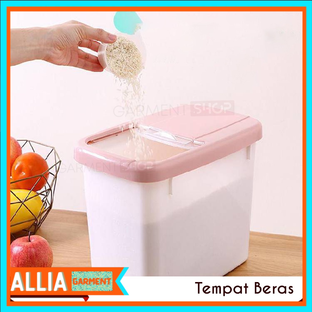 Tempat Beras Kotak Penyimpanan Kacang Tepung Makanan Rice Box Storage Besar Milenial