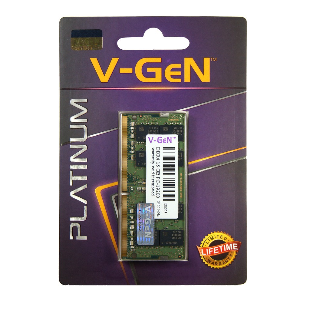 V-GEN Sodimm DDR4 16GB VGEN PC 17000 19200 21300 Tipe Platinum V GEN