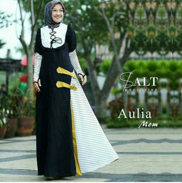 Aulia maxy maxi dress / muslim syari / baju cantik santai formal