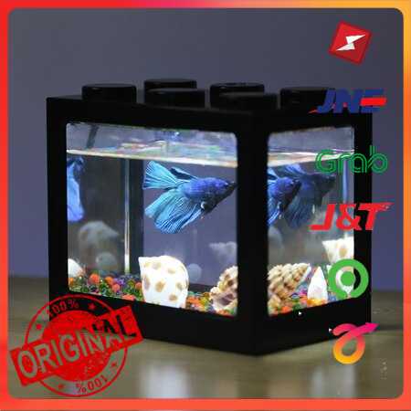 Aquarium Mini Bentuk Lego / Aquarium Cupang / Kolam Cupang /Aquarium Lego - TOP5