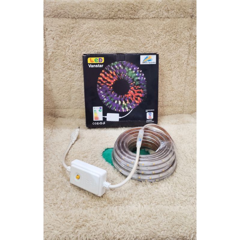 Lampu LED Strip RGB Warna Warni 10 Meter/Komplit Set Adaptor Remote/ ⭐ panda99 ⭐